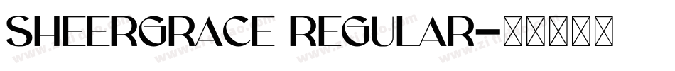 SheerGrace Regular字体转换
